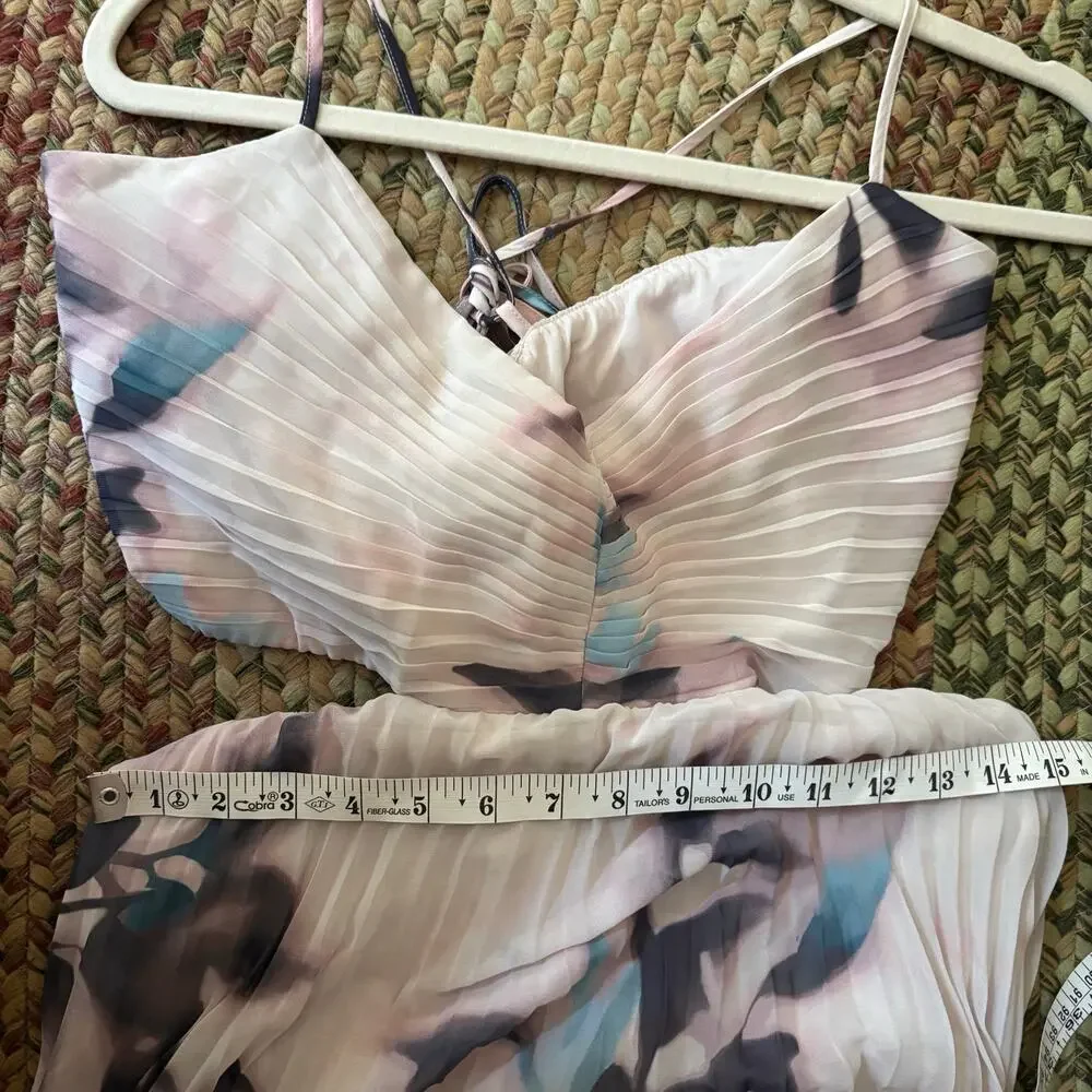 Abercrombie & Fitch The A&F Giselle Babydoll Maxi Dress XL Floral Wedding Guest